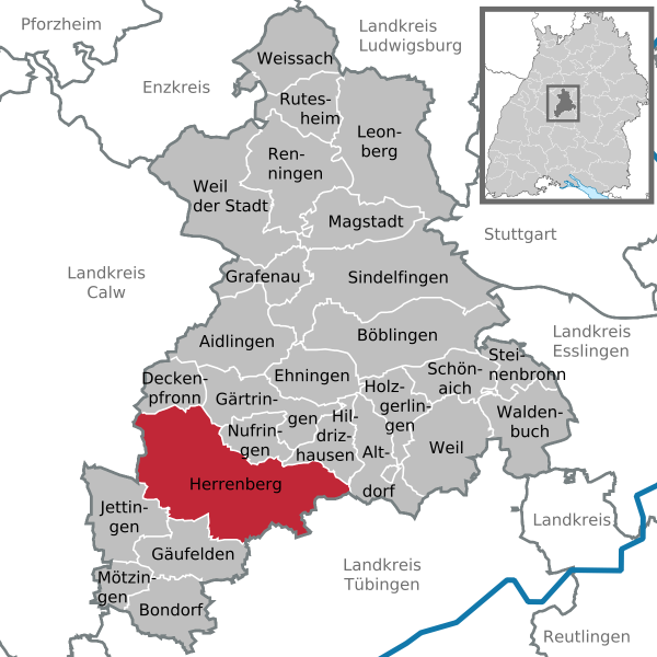 Germany,Herrenberg,map